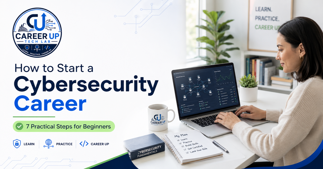 How to start a cybersecurity career with 7 practical steps for beginners from Career Up Tech Lab