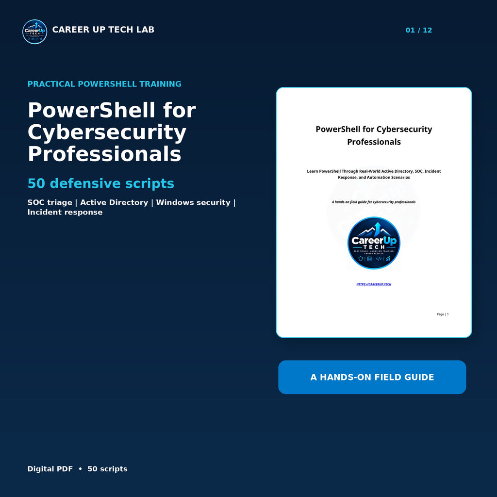 PowerShell for Cybersecurity Professionals: 50 Defensive Scripts