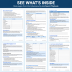 Preview of six real pages from the Cybersecurity Job Search Playbook including targeting, proof portfolio, networking, interview, and job-search worksheets.