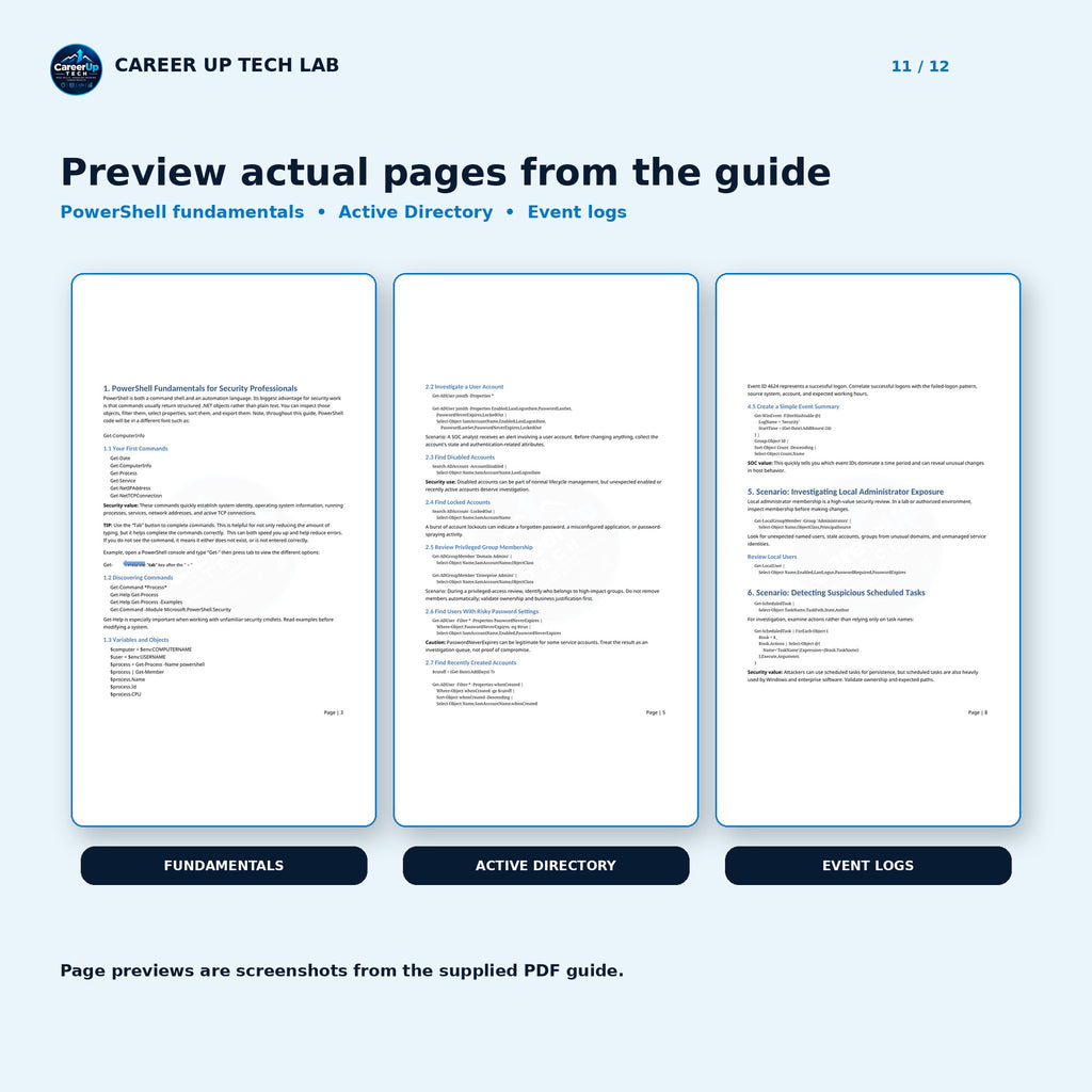 PowerShell for Cybersecurity Professionals: 50 Defensive Scripts