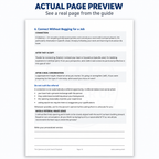 Second readable interior page preview from the Cybersecurity Job Search Playbook showing actionable job-search and career preparation content.