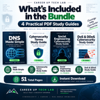  Cybersecurity Beginner Bundle digital download with four PDF files, 51 total pages, instant access, and no physical product shipped.