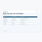 Actual Nmap Network Scanning Study Guide command reference page covering port scans, service version detection, operating system detection, and output options.