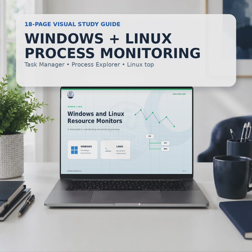 Windows and Linux Process Monitoring Visual Study Guide
