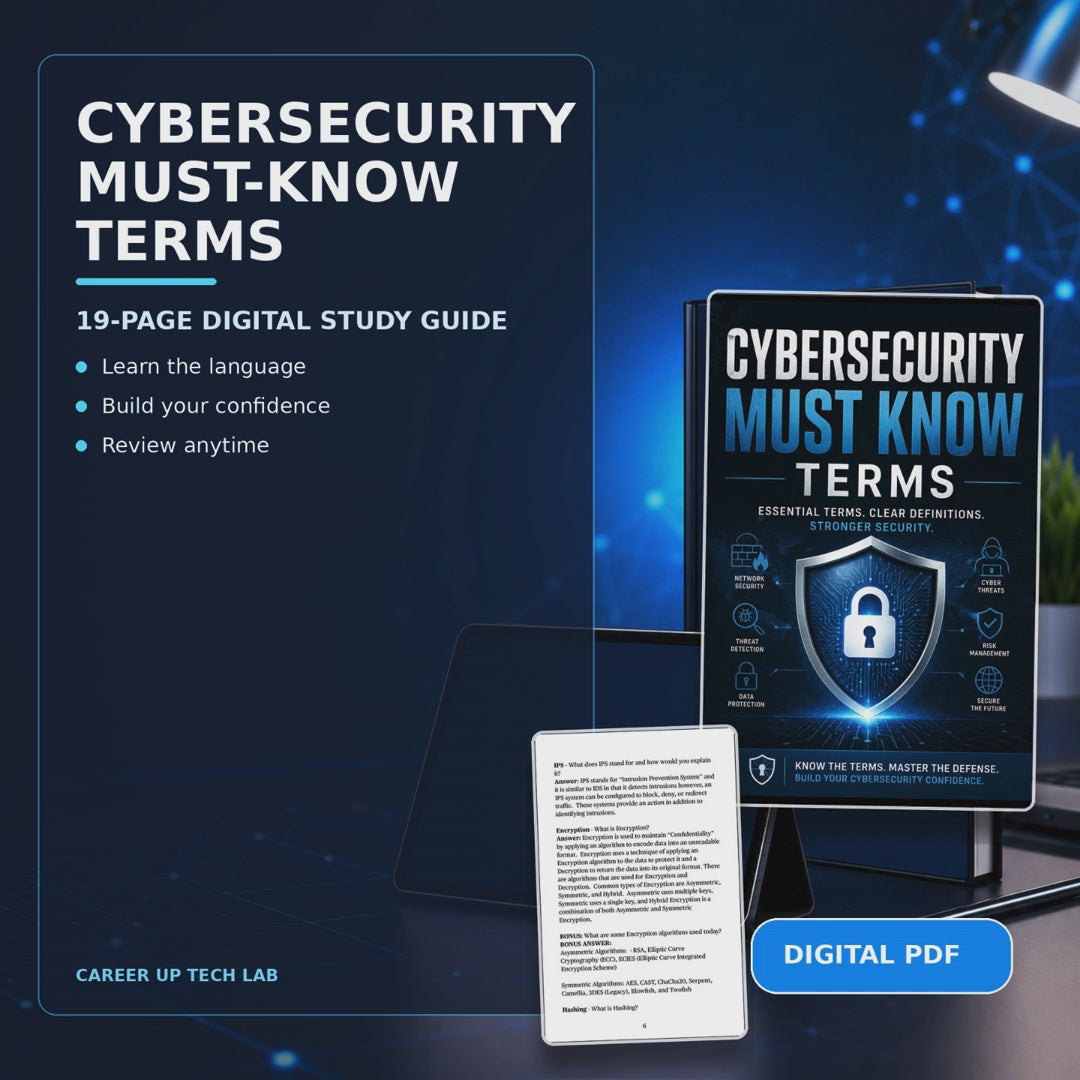 Cybersecurity Terms: Must-Know Study Guide PDF