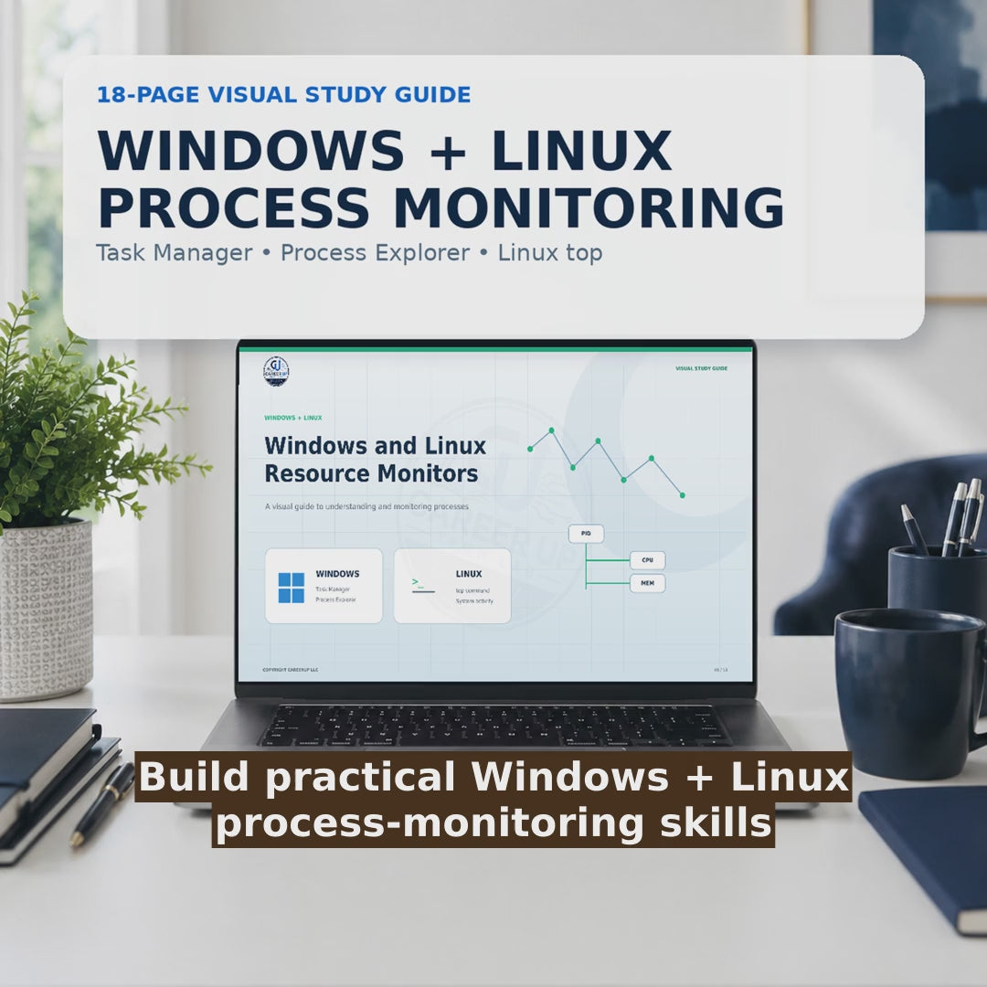 Windows and Linux Process Monitoring Visual Study Guide